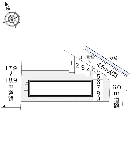 ★手数料０円★羽生市東８丁目　月極駐車場（LP）